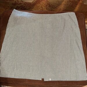 Tracy Evans Black and White Striped Mini Skirt